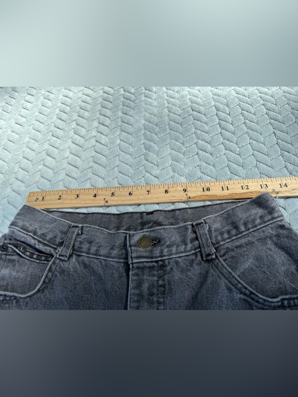 Vintage 80s Gitano High Waisted Mom Jeans Gray Acid Wash Tapered Leg Zip Ankle - Picture 8 of 15